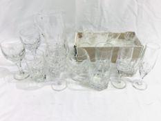 A quantity of lead crystal glassware