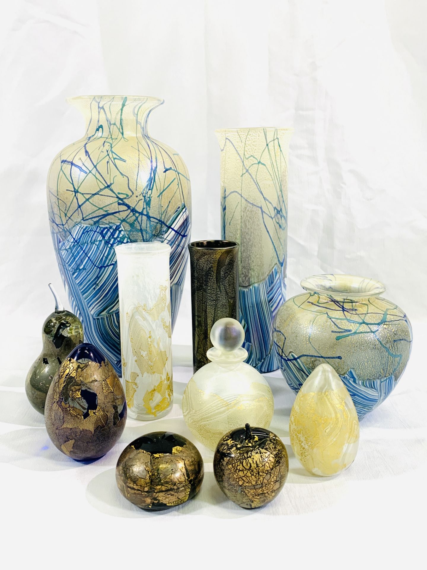 A collection of Isle of Wight glass