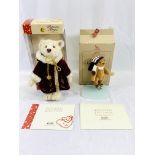 Two Steiff teddy bears