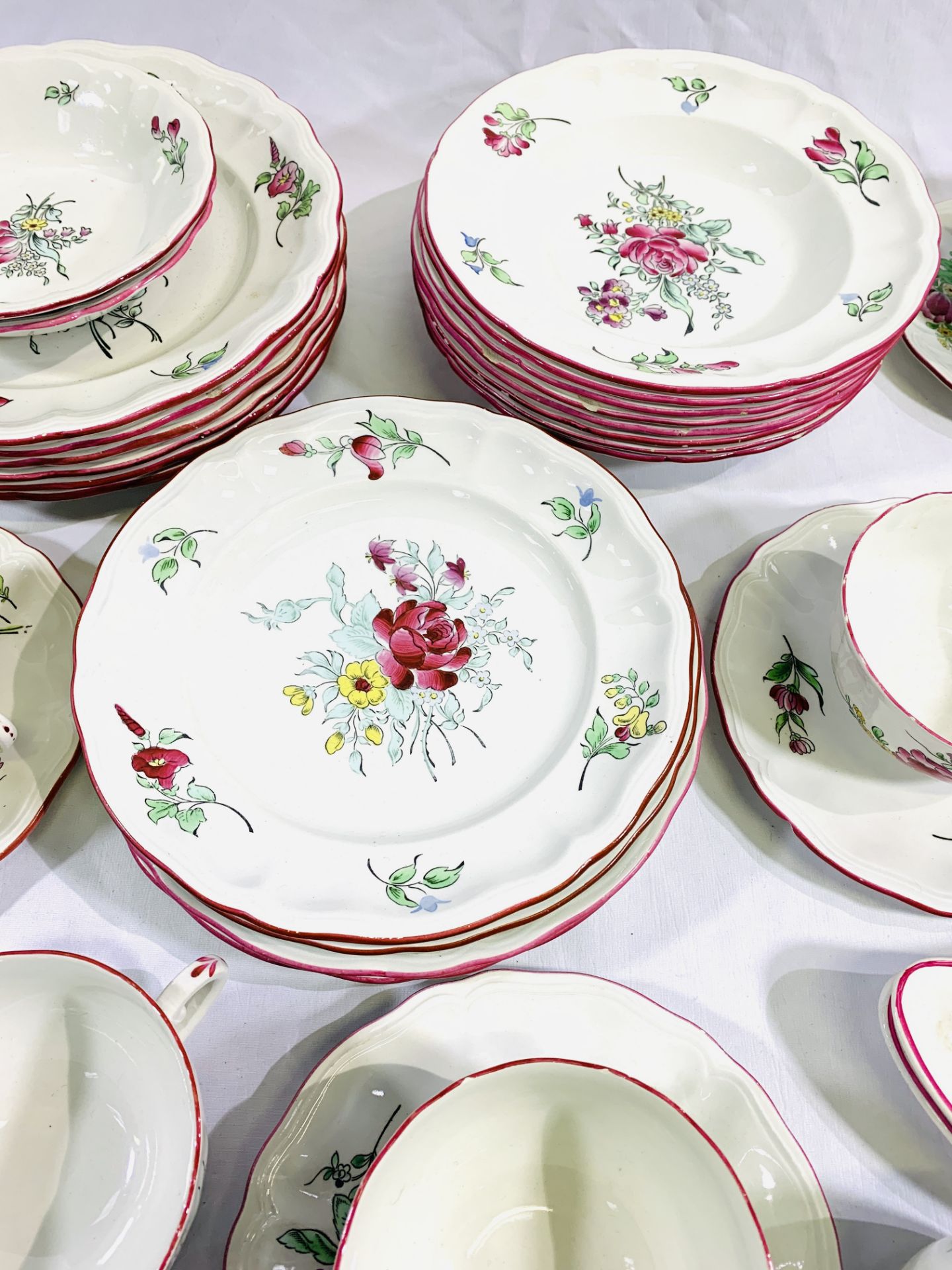 A Luneville part dinner service - Image 4 of 5