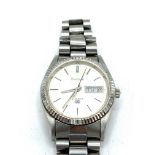 Gents stainless steel Bulova wristwatch