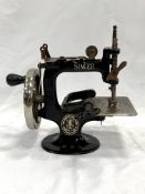 A singer sewing machine