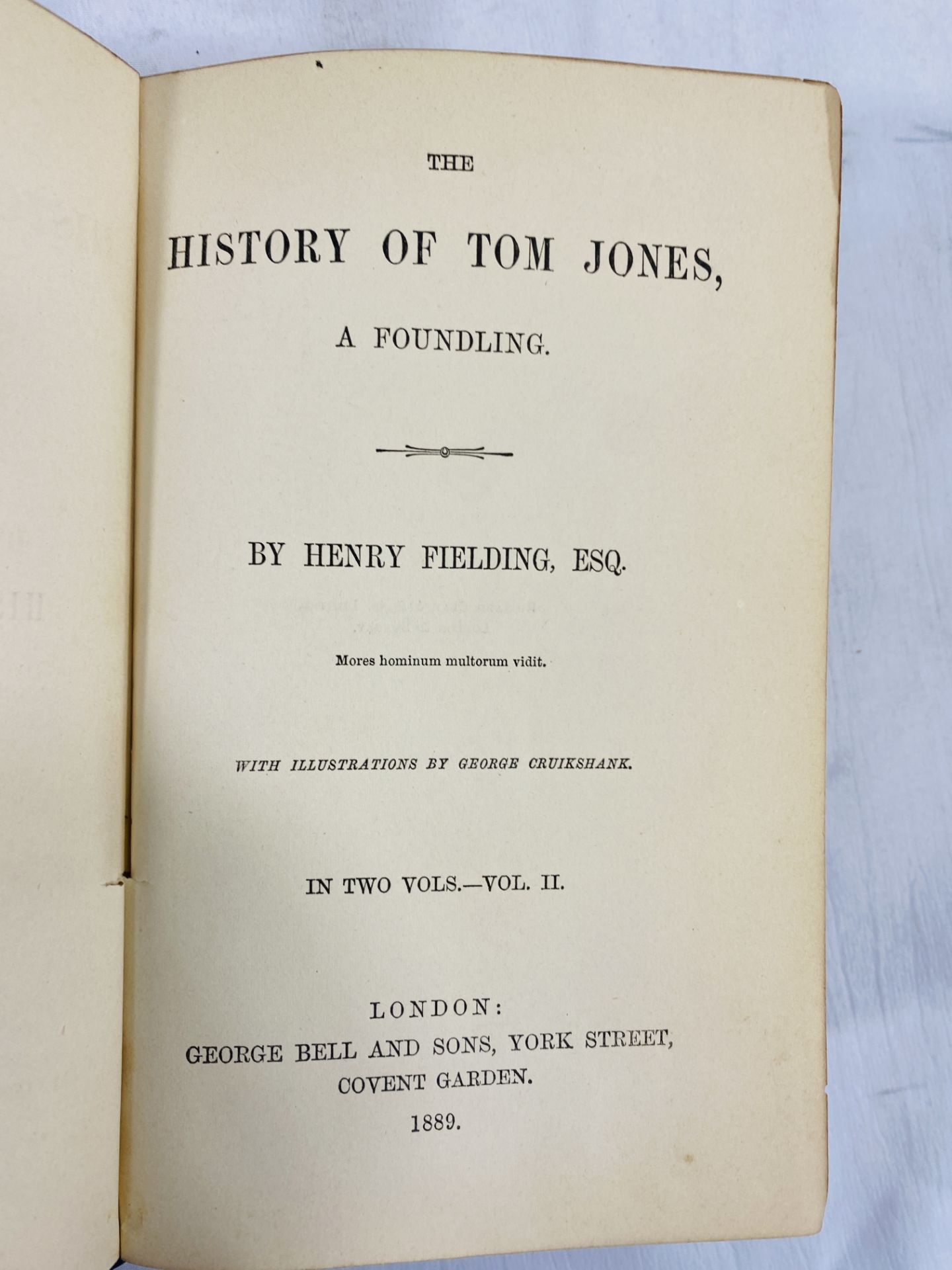 Tom Jones by Fielding, 1889 - Image 5 of 5