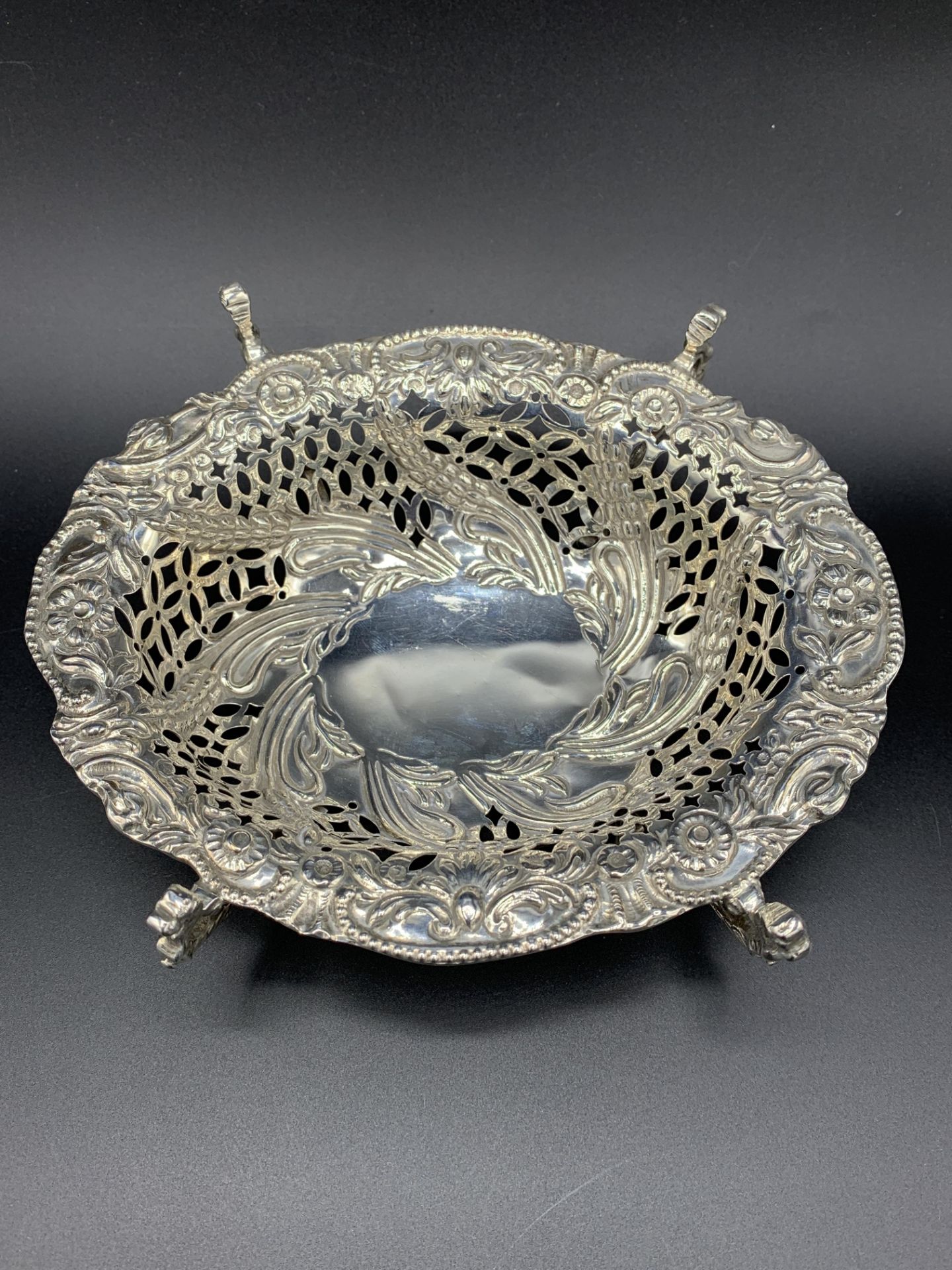 Victorian silver basket, 1892 - Image 3 of 4