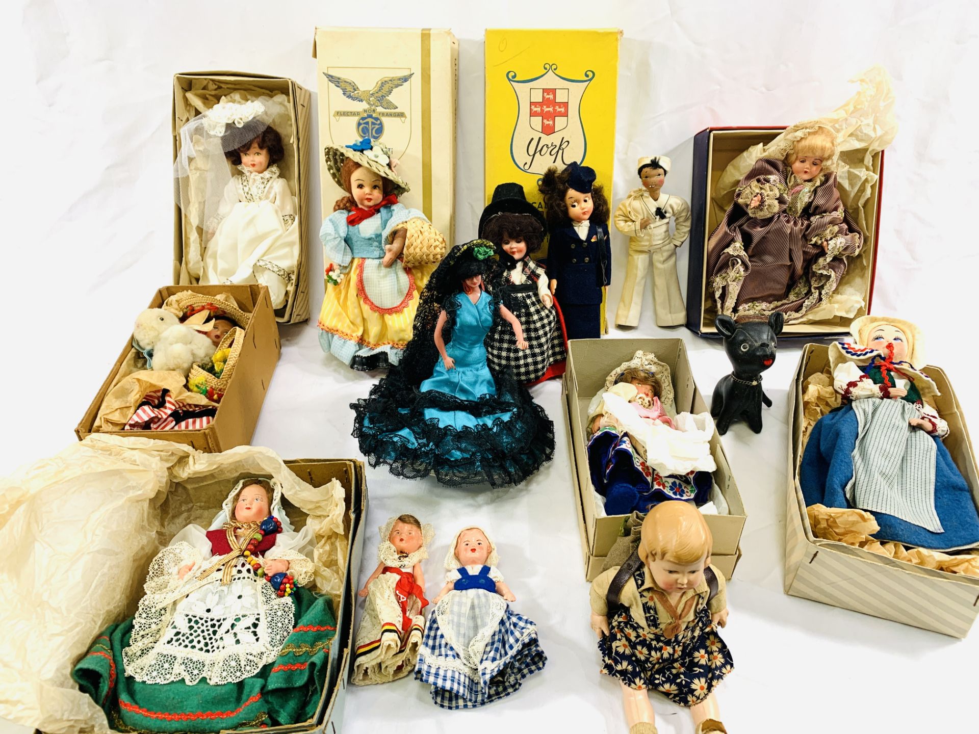 A collection of dolls