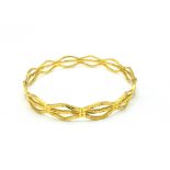 Hallmarked 916 (22ct) gold bangle