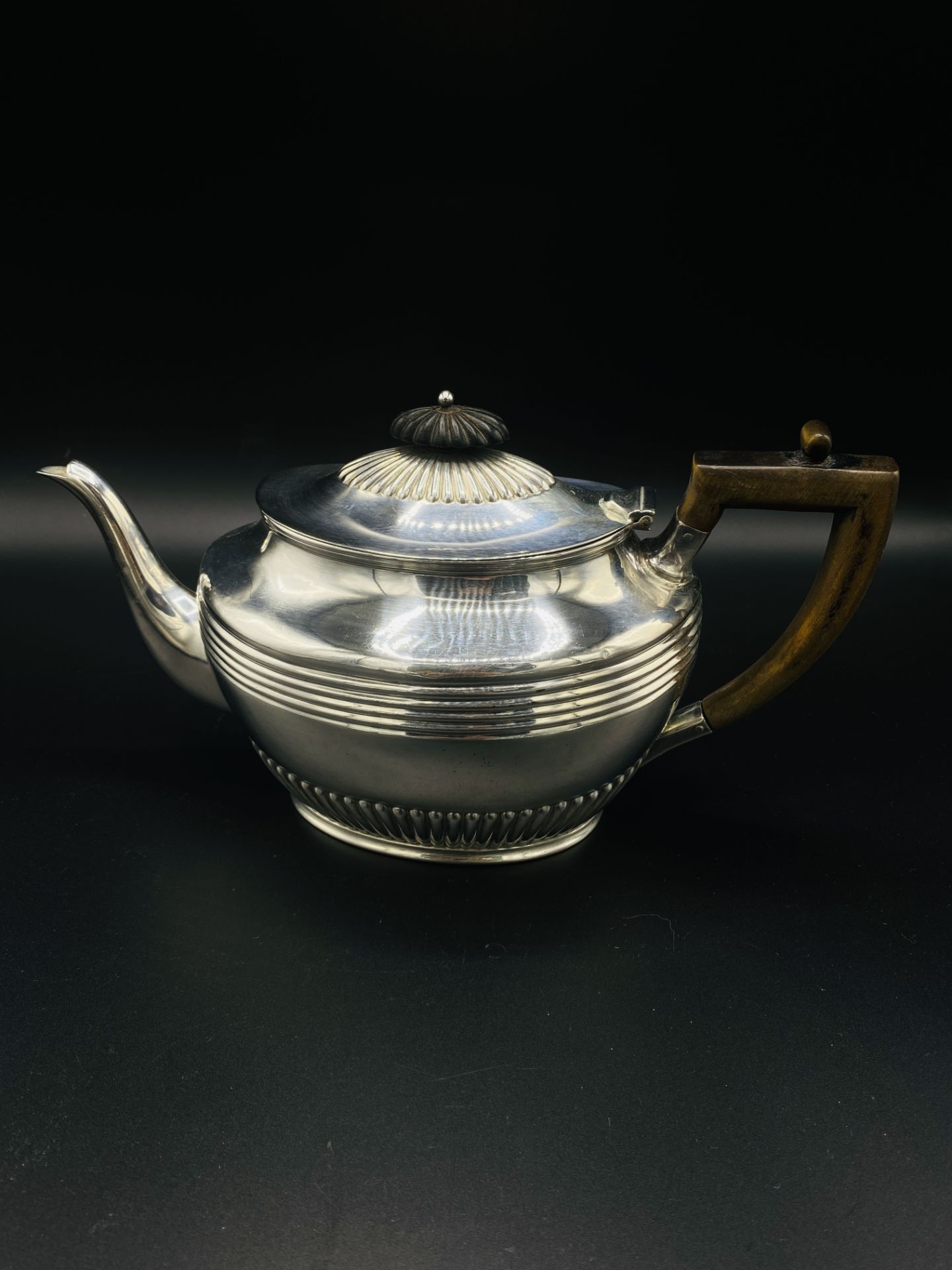 Silver tea and coffee service by Henry Stratford, hallmarked Sheffield 1898/9 - Image 10 of 14