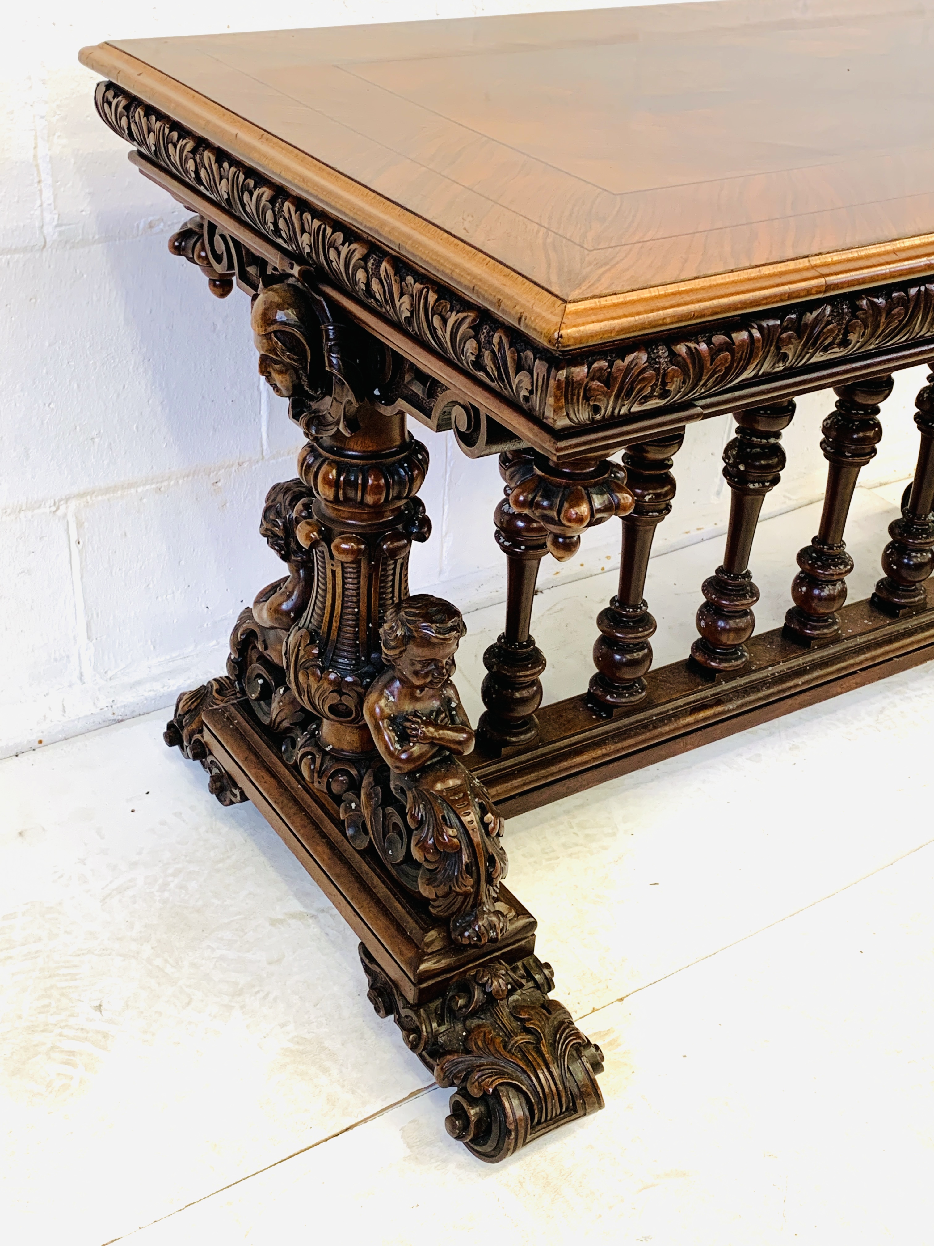 Italian renaissance style dining table - Image 7 of 7