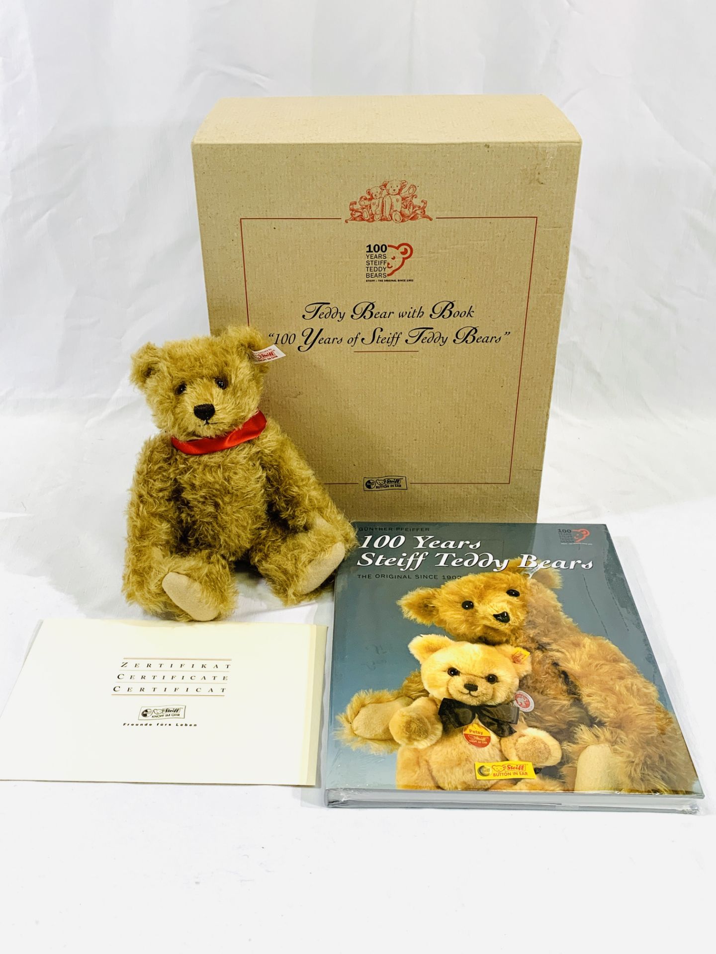 A Steiff 'Teddy Bear with Book'