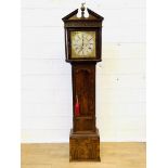 Irish 19th Century mahogany long case clock