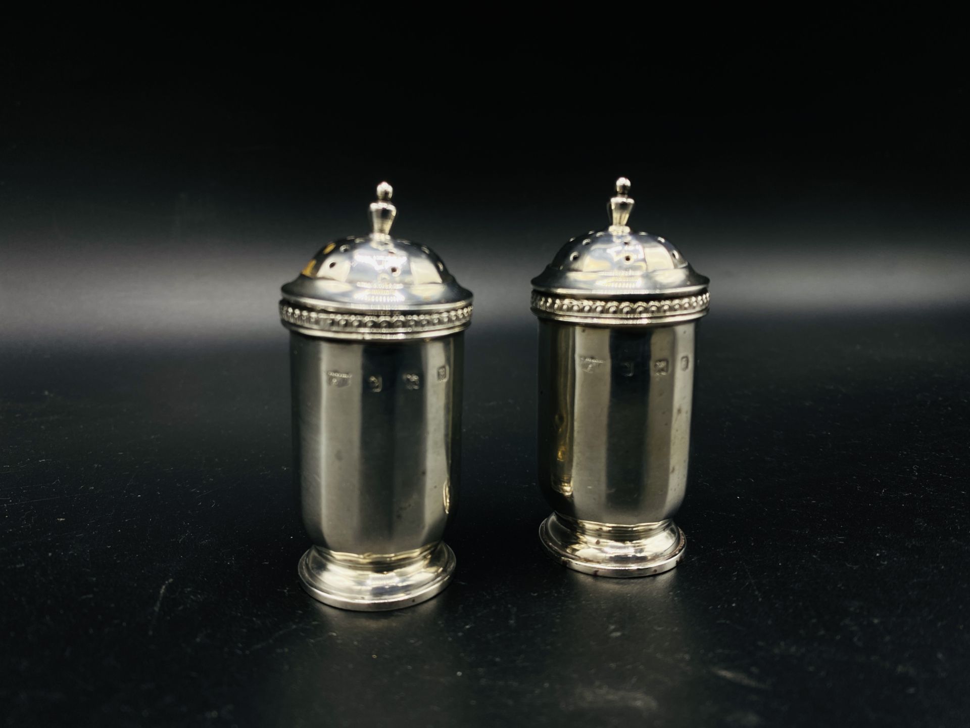 A five piece cruet set by Mappin & Webb, 1926, and other cruets - Image 6 of 10