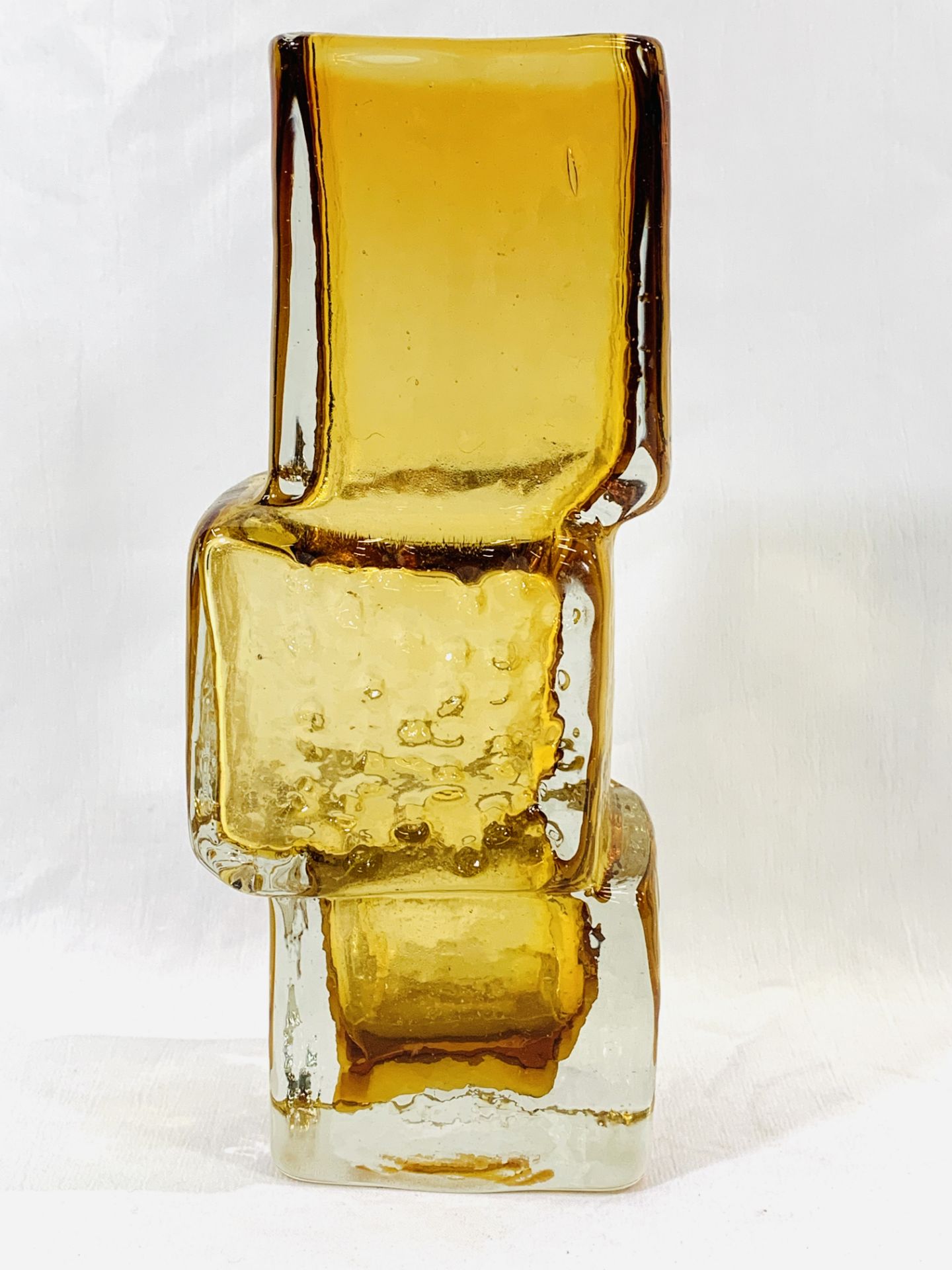Whitefriars style 'drunken bricklayer' glass vase - Bild 2 aus 4