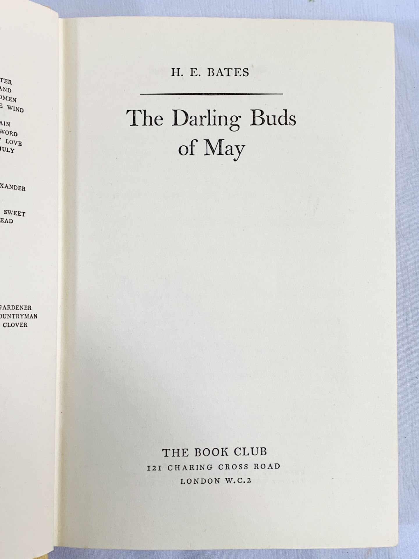 The Darling Buds of May, H.E. Bates, 1958 - Image 2 of 3