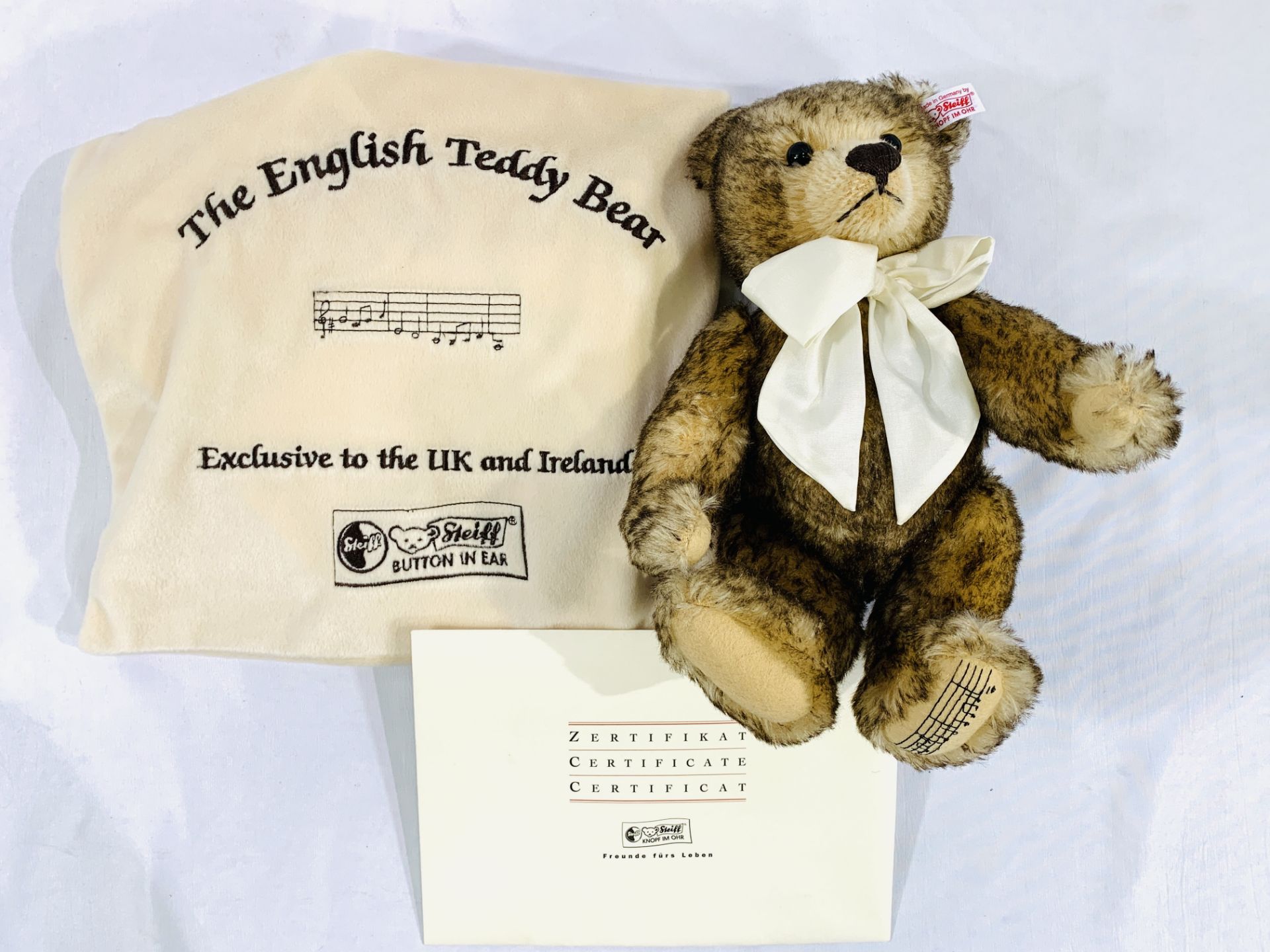 Musical Steiff teddy bear