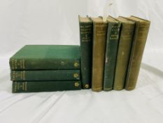 Eight volumes of works by Arthur Ransome