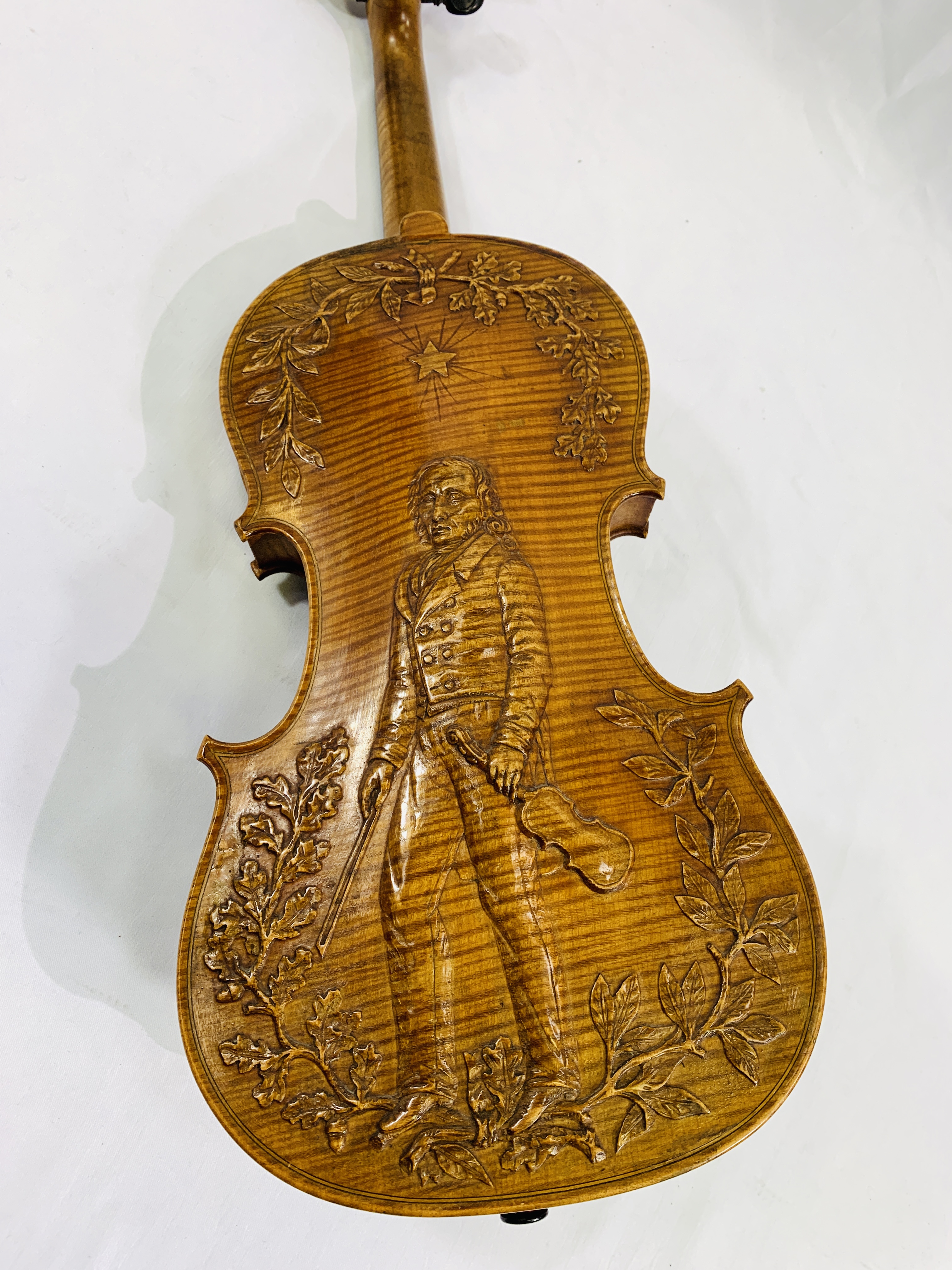 A violin with label, Petit Jean Aine - Image 3 of 5