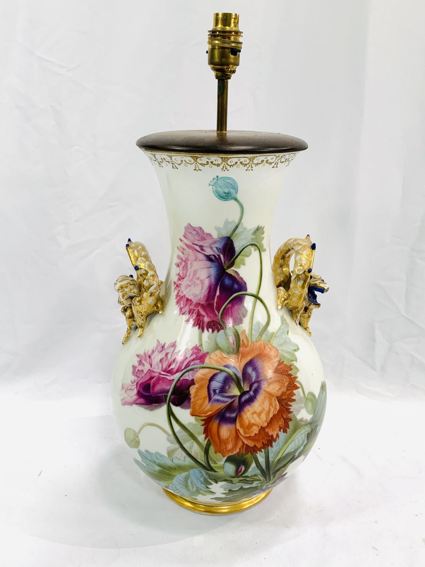 A hand painted lamp base - Image 4 of 4