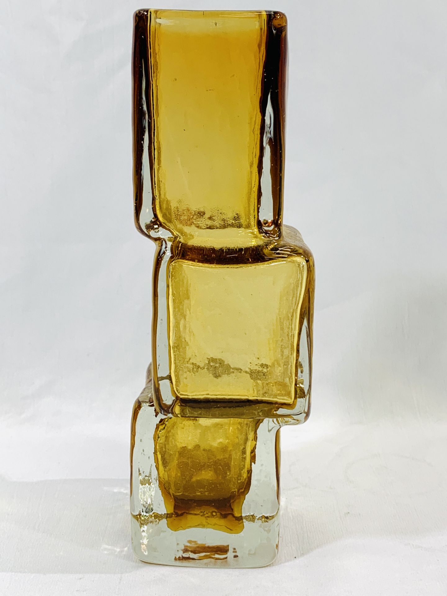 Whitefriars style 'drunken bricklayer' glass vase - Bild 3 aus 4