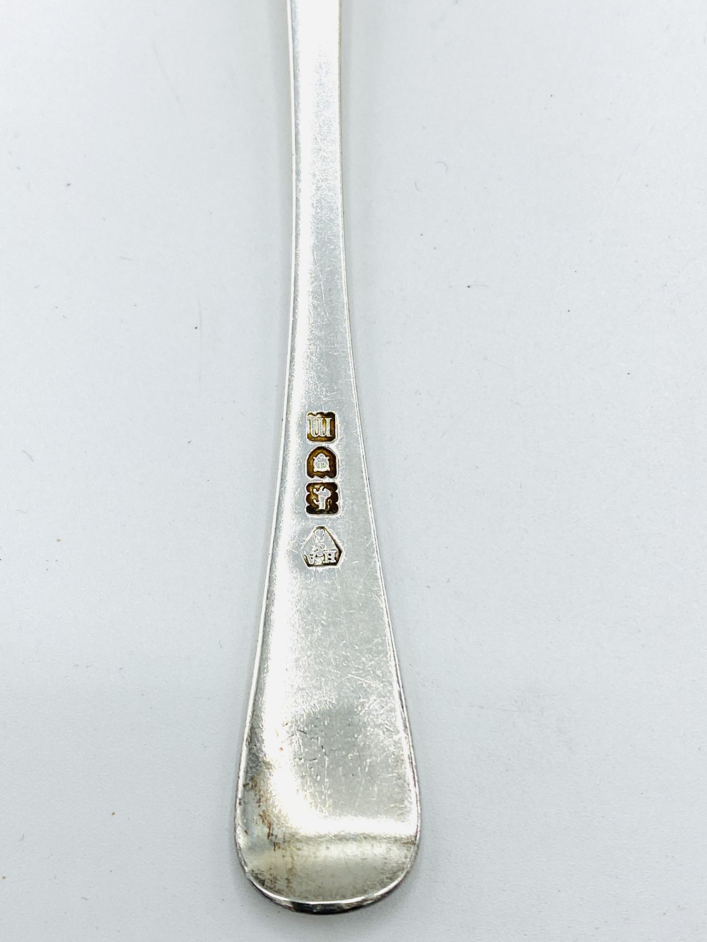 Boxed set of six silver grapefruit spoons, Sheffield 1937, and a boxed silver spoon, London 1907 - Image 5 of 7
