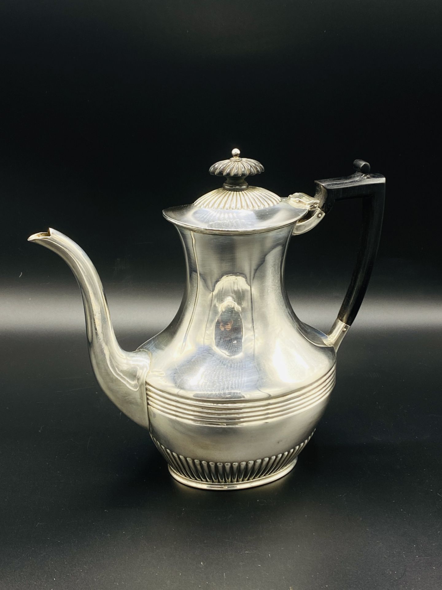 Silver tea and coffee service by Henry Stratford, hallmarked Sheffield 1898/9 - Image 3 of 14