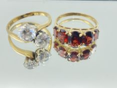 Two 9ct gold rings