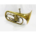 A brass tuba