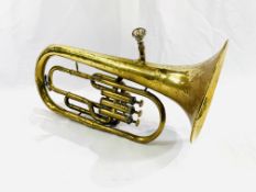 A brass tuba