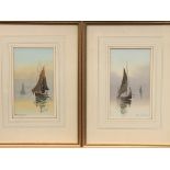 Two watercolours by Fred Lawson