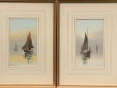 Two watercolours by Fred Lawson