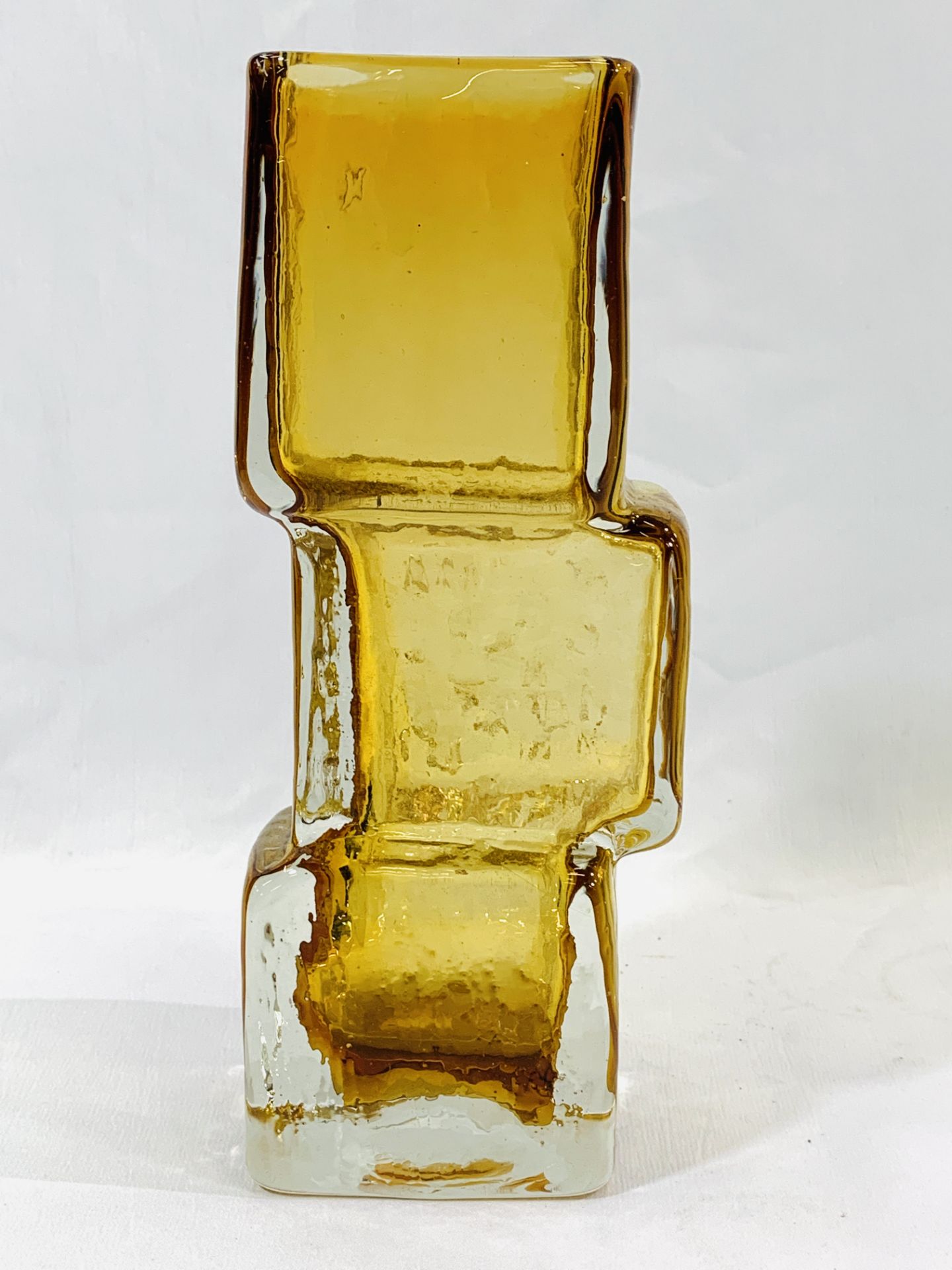 Whitefriars style 'drunken bricklayer' glass vase - Bild 4 aus 4