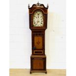 Mahogany long case clock