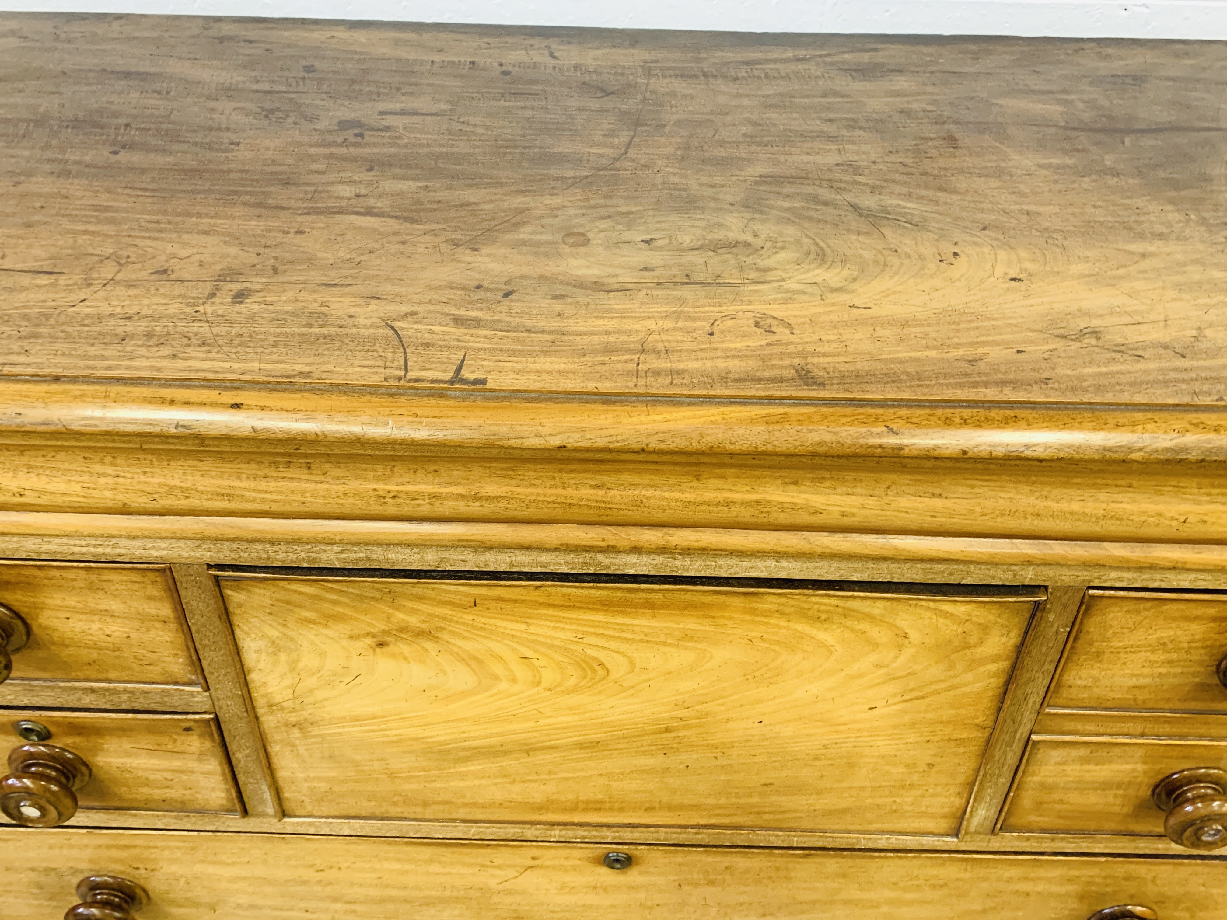 Scottish mahogany chest of four over three drawers - Image 8 of 8