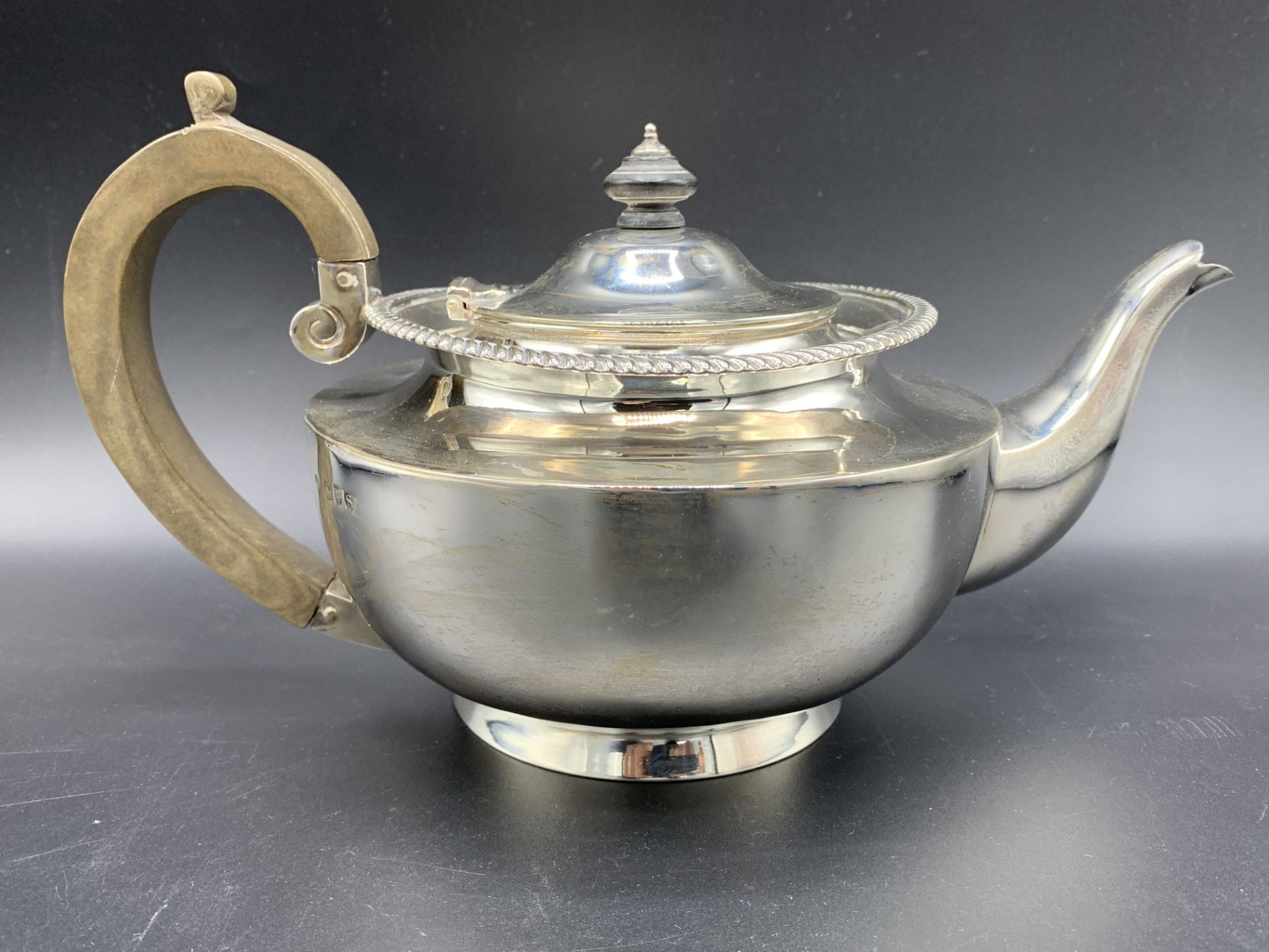 Victorian silver teapot, 1893