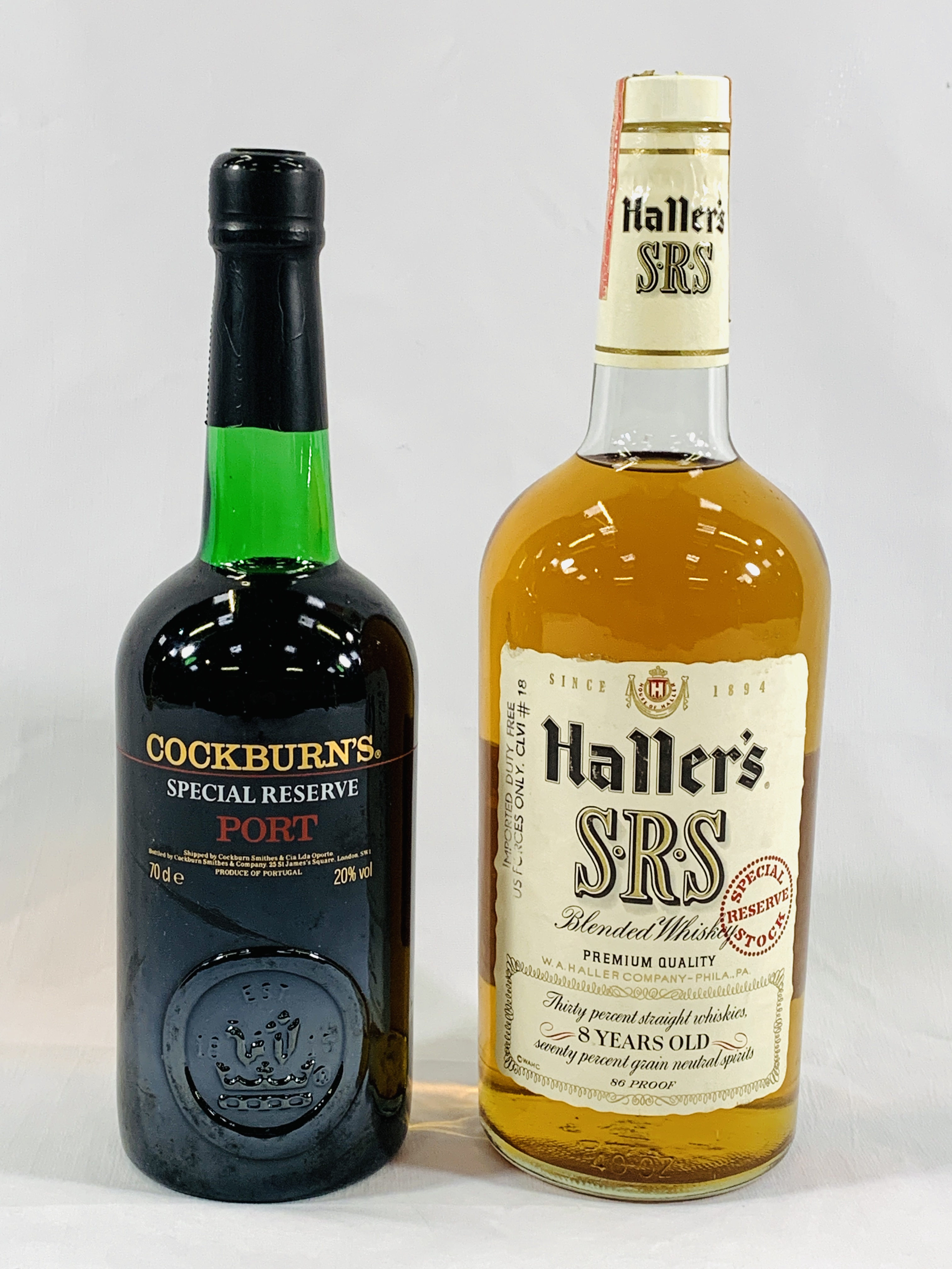 A bottle of Haller's whisky together with a bottle of Cockburn's port - Image 2 of 3