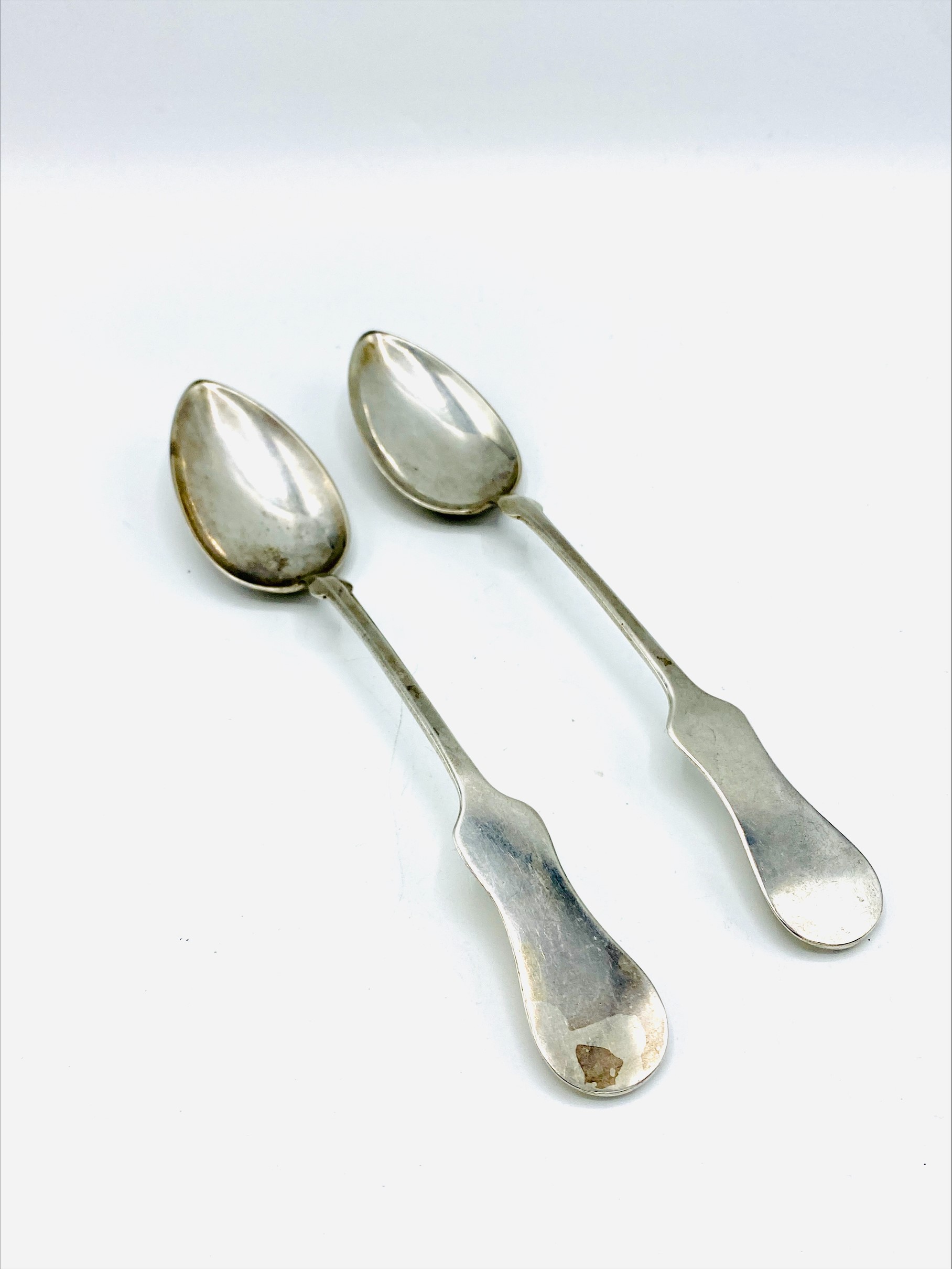 Pair of Austro-Hungarian serving spoons