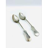 Pair of Austro-Hungarian serving spoons