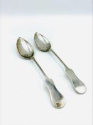 Pair of Austro-Hungarian serving spoons