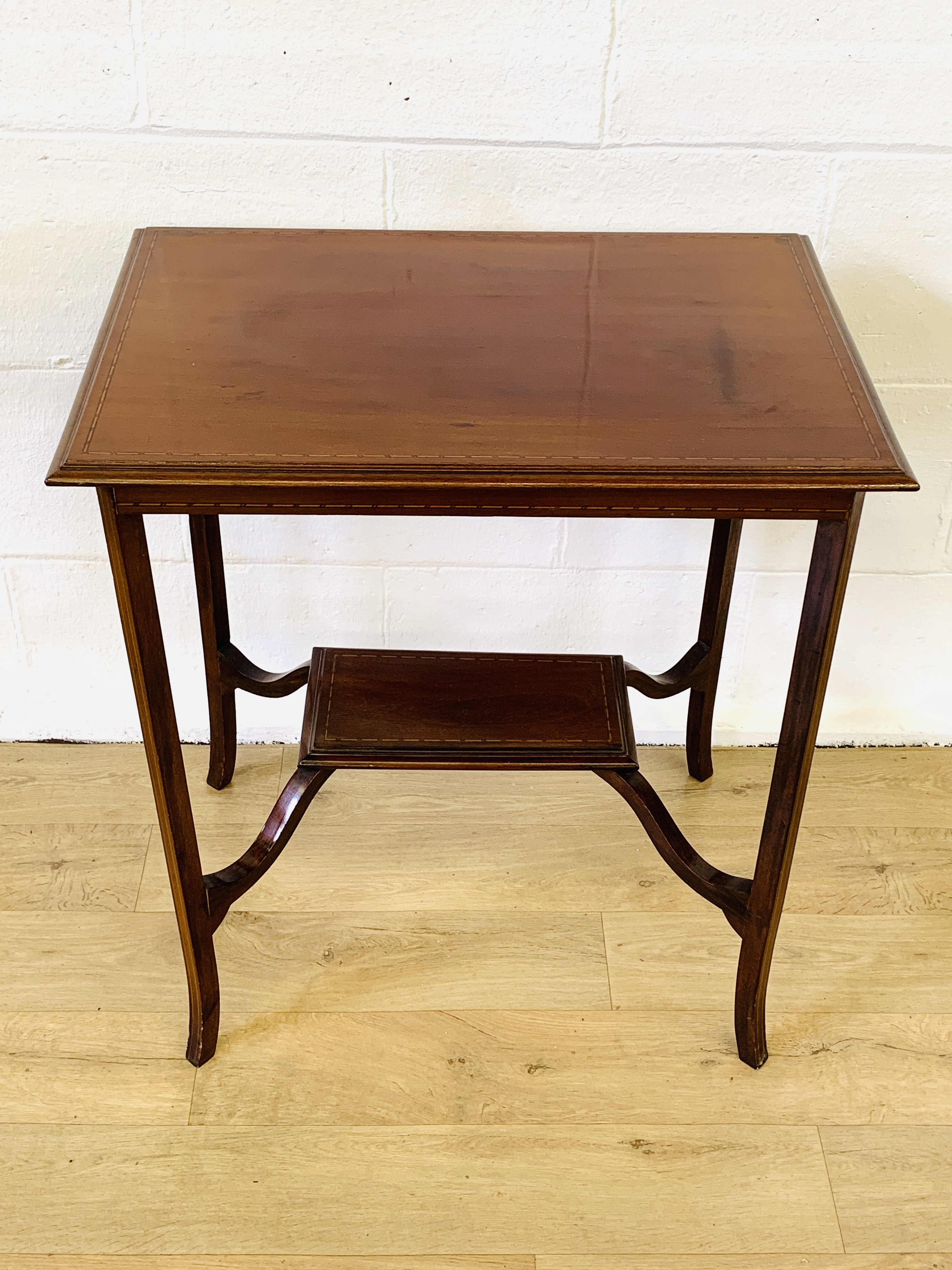 Mahogany display table - Image 4 of 4