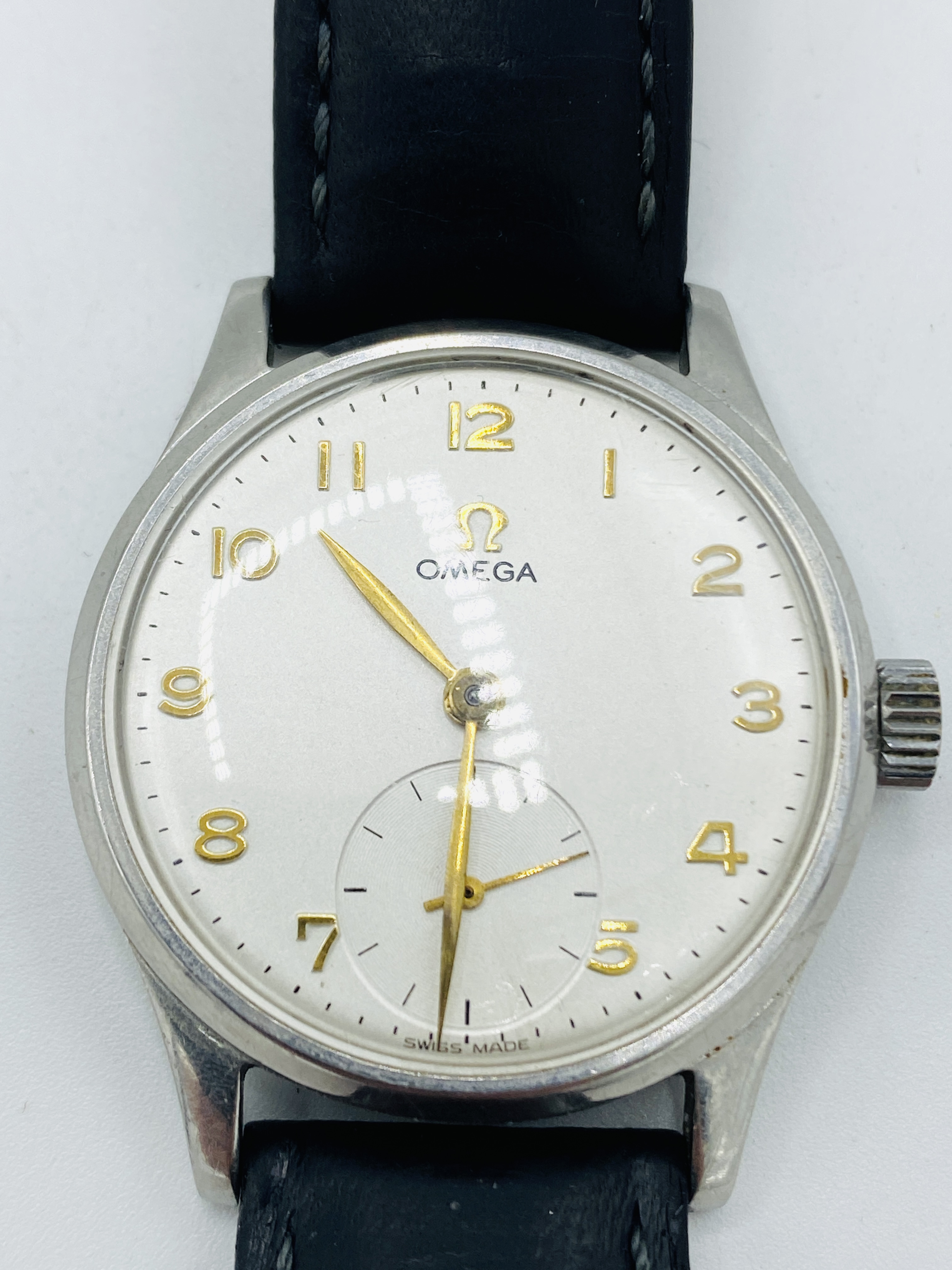 1950 Omega calibre 265 15 jewels wrist watch, going