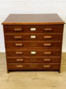 Pine plan chest. This item carries VAT.