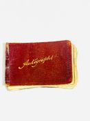 Early 20th century autograph book