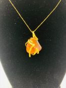 Amber pendant