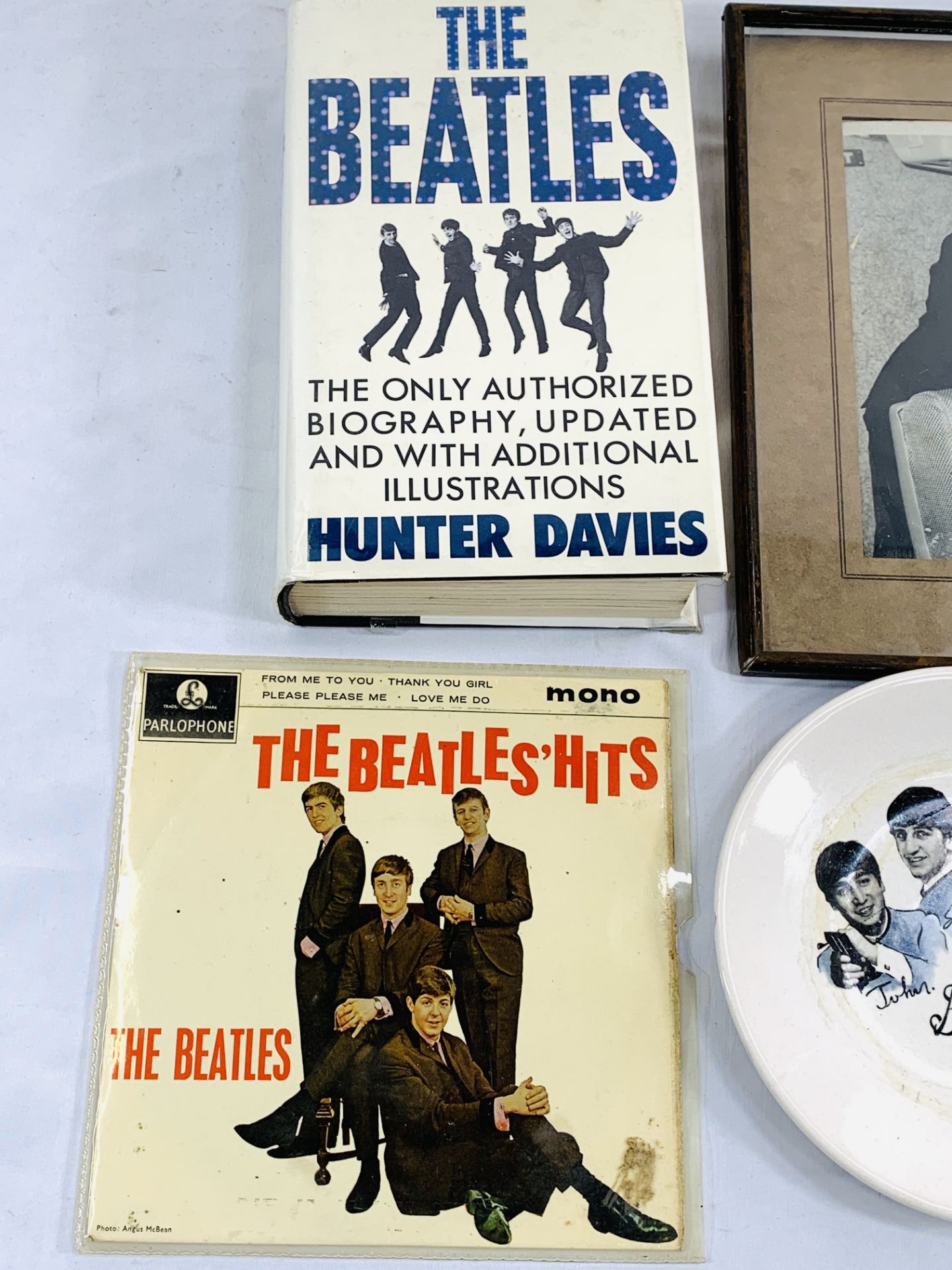 Beatles Hits EP, signed to reverse and a collection of Beatles memorabilia - Image 3 of 5