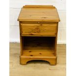 Pine Ducal bedside cabinet