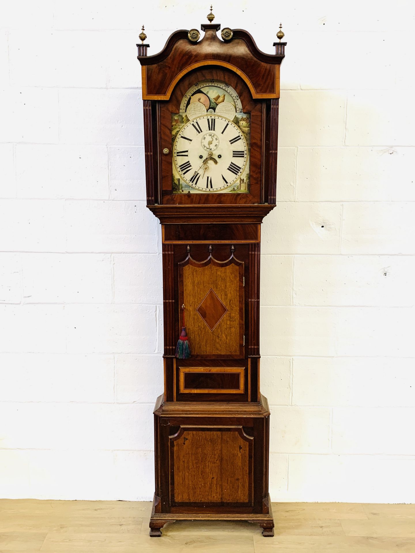 Mahogany long case clock