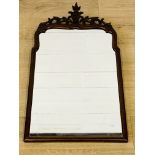 Mahogany framed wall mirror