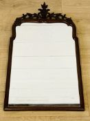 Mahogany framed wall mirror