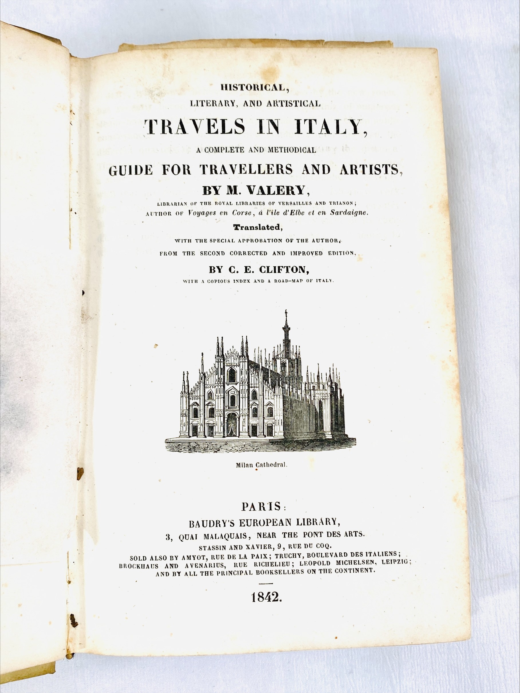 Valery’s Italy Historical literary and artistical travels in Italy Guide for travellers and artists - Image 3 of 5