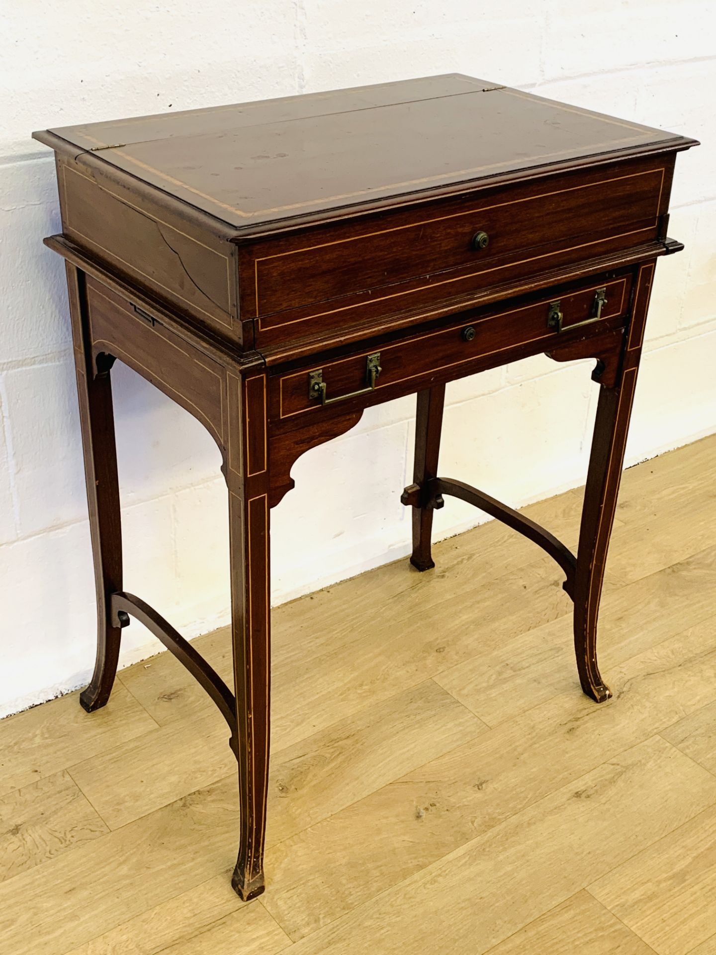 Edwardian mahogany fitted dressing table - Image 10 of 10