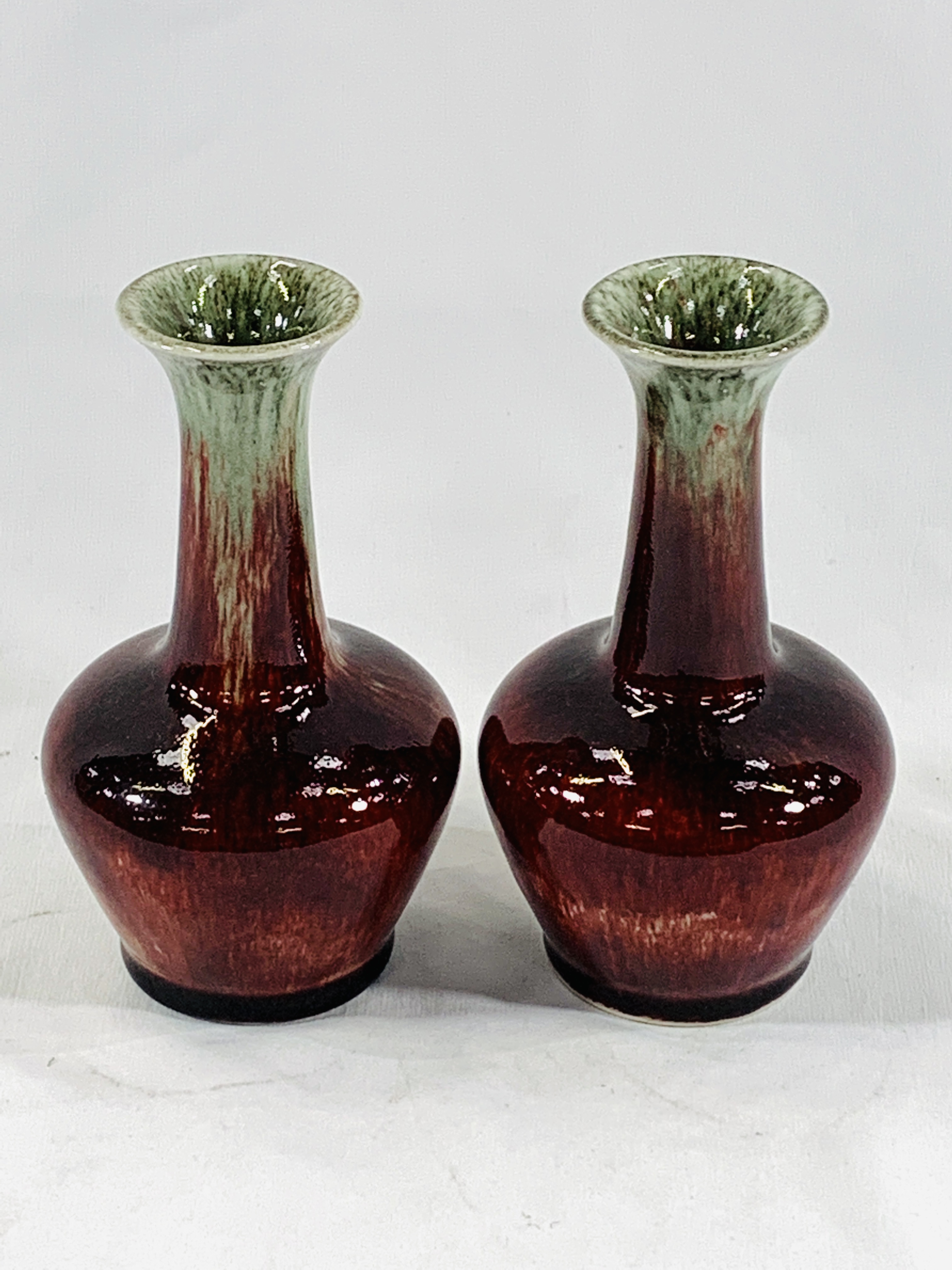 A pair of Cobridge vases